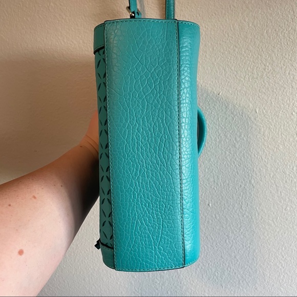 ❌SOLD❌ Kate Spade Perri Lane Satchel Turquoise - Picture 6 of 14